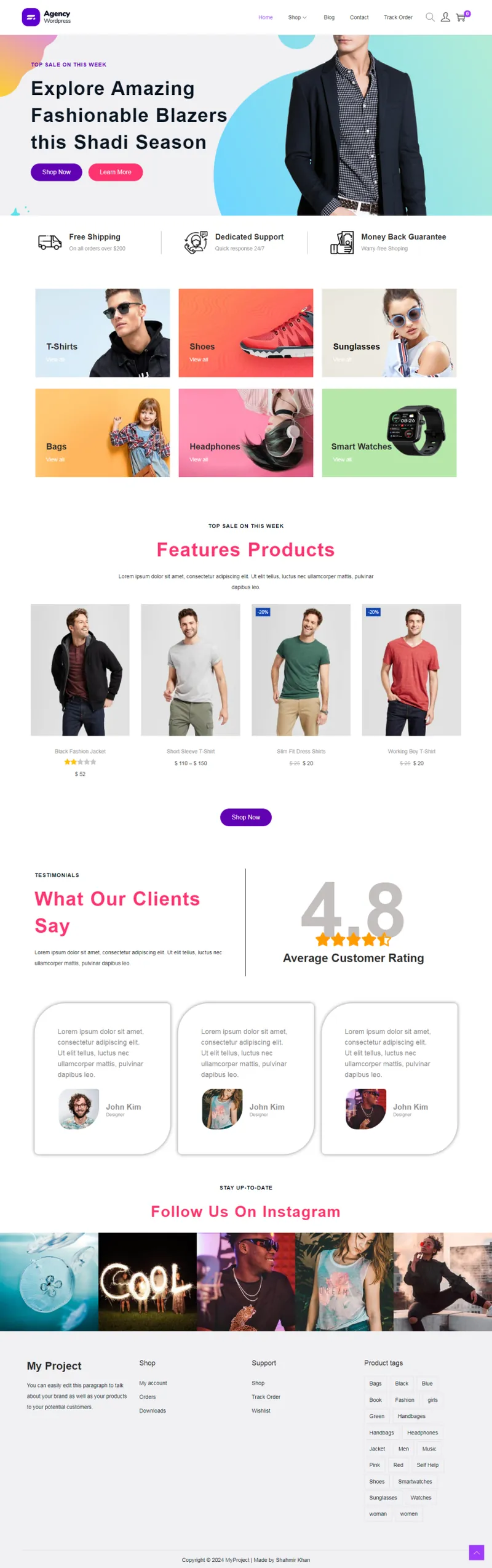 Agency Fashion Store - Fashion E-commerce Store (website screenshot)