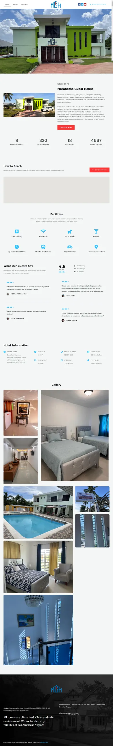 Maranatha Guest House - Guest House & Hospitality (website screenshot)