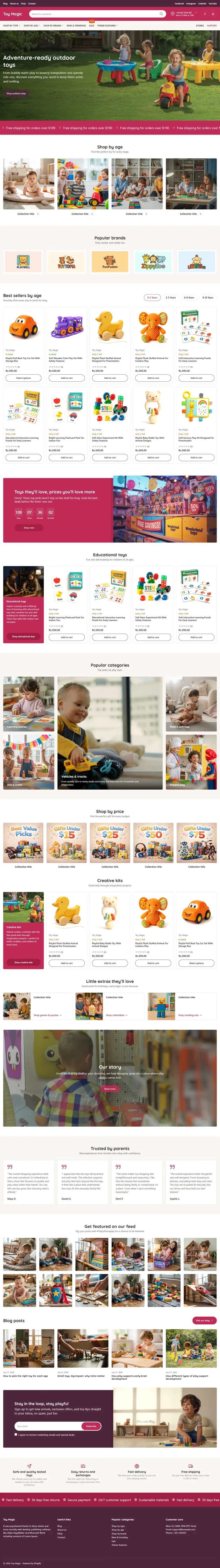 Toy Magic - Kids Toys Online Store (website screenshot)